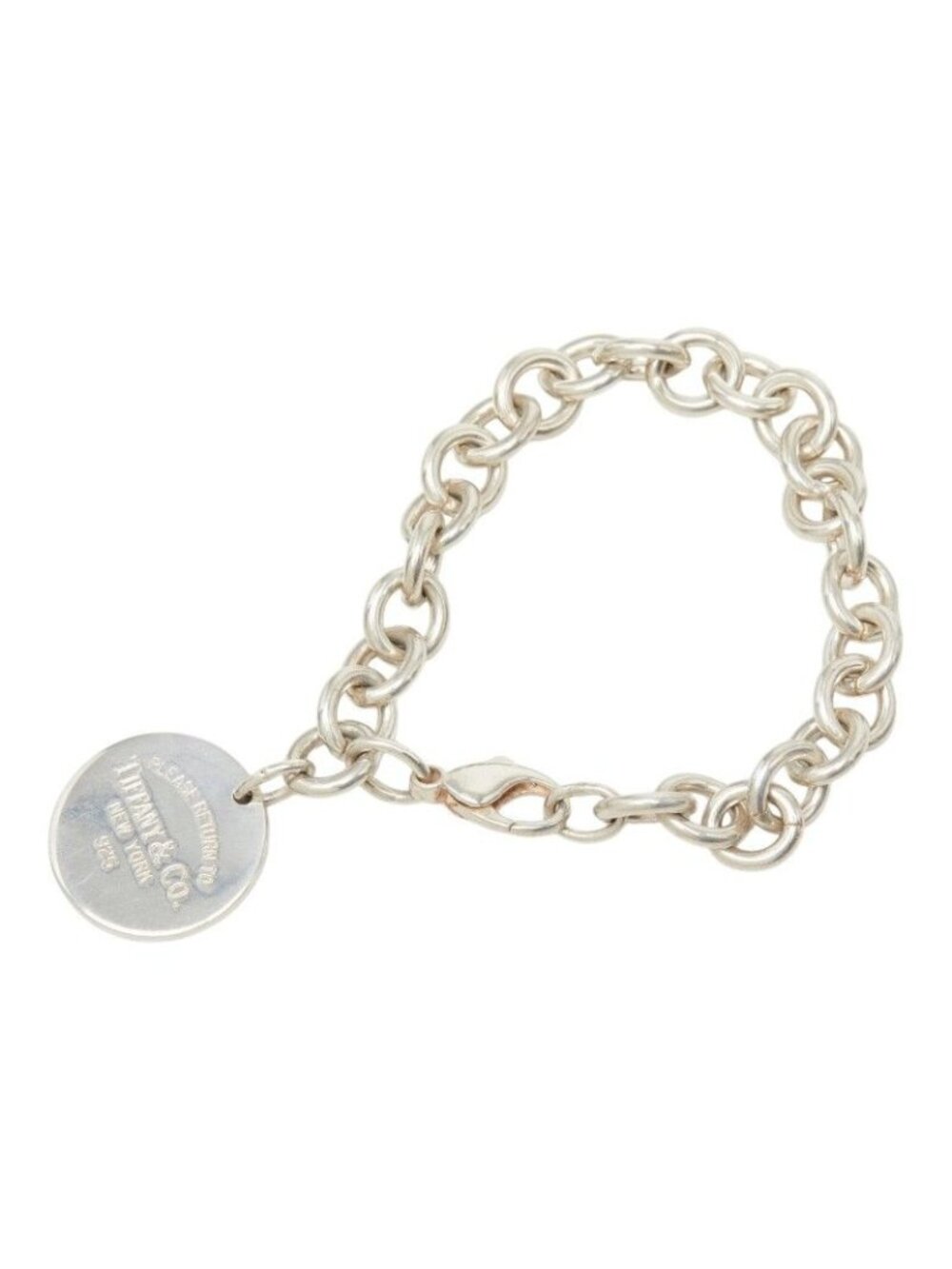 Tiffany & Co Return to Round Tag Chain Bracelet Silver